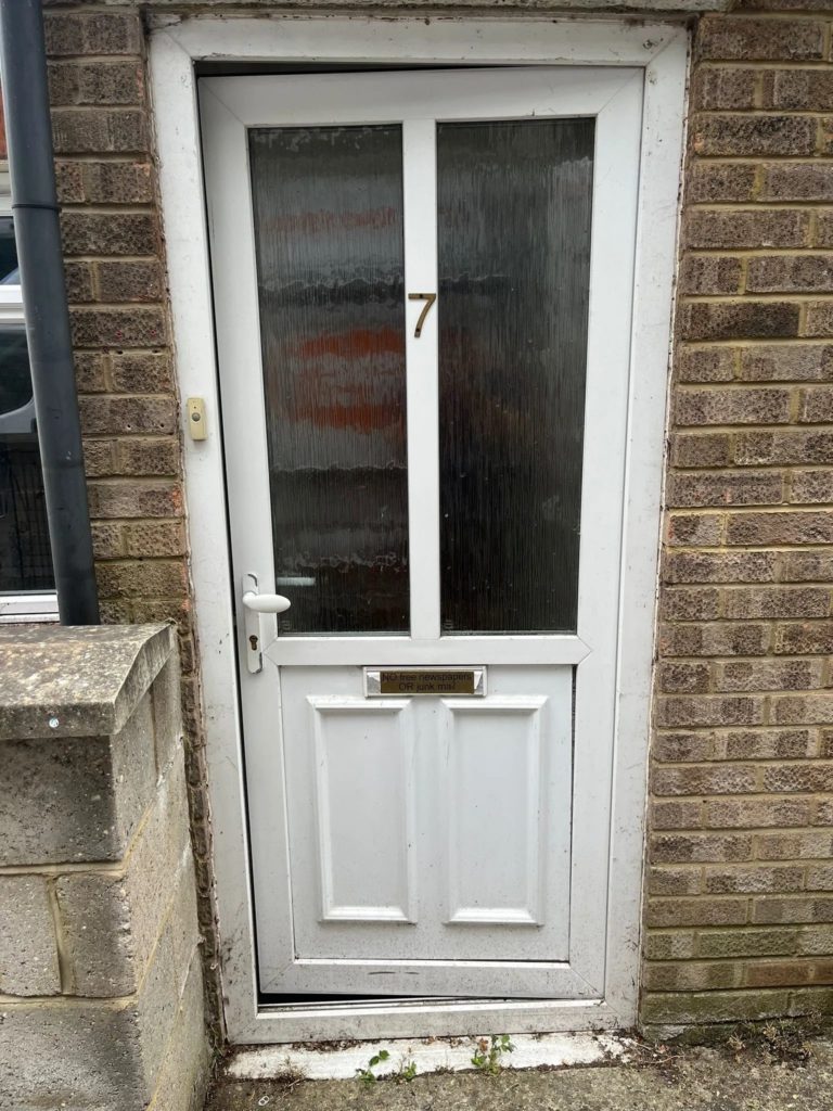 Before Double Glazing Door